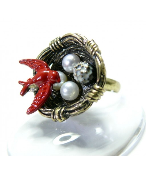 Bijux de créateur: Bague The red nest