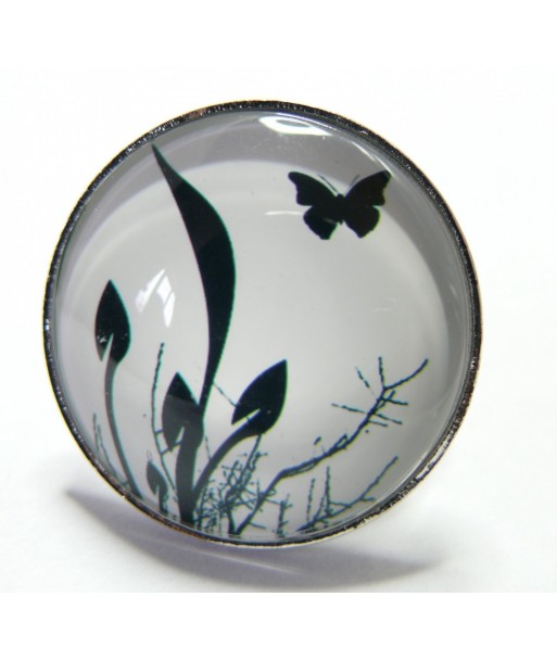 Bijoux de créateur: Grande Bague Papillon de nuit 25mm