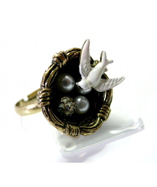 Bijoux de créateur: Bague The White nest 1