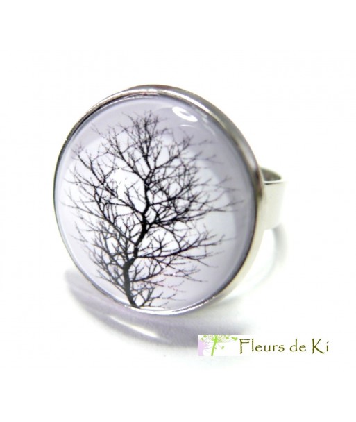Bijoux de créateur: Bague Tree Argent Platine 1