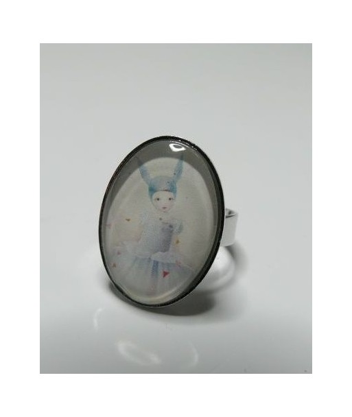 Bague la belle des bois argent 18 par 25