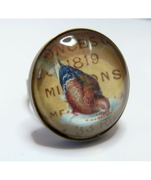 Grande Bague Gentleman farmer vintage 25mm bronze