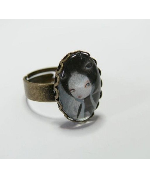 Bague Misty Cat argent dentelle