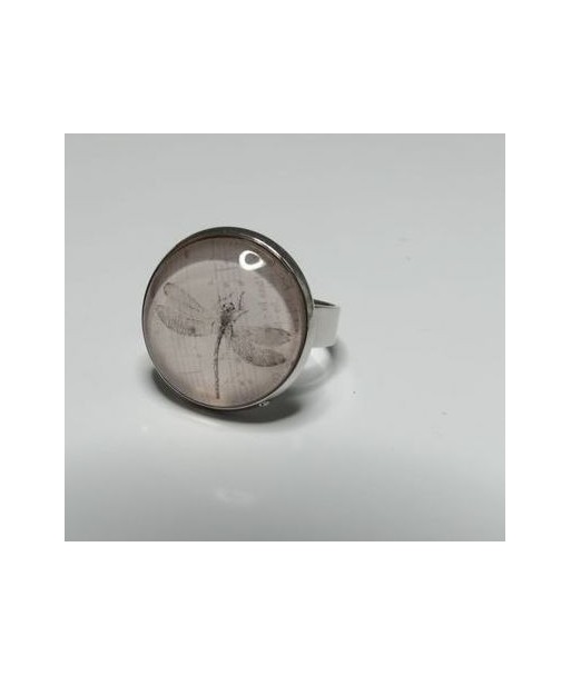 Bague libellule rose  A