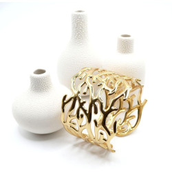 Bracelet jonc Acier Inoxydable 18K – Forme Corail