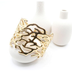 Bracelet jonc Acier Inoxydable 18K – Forme Corail