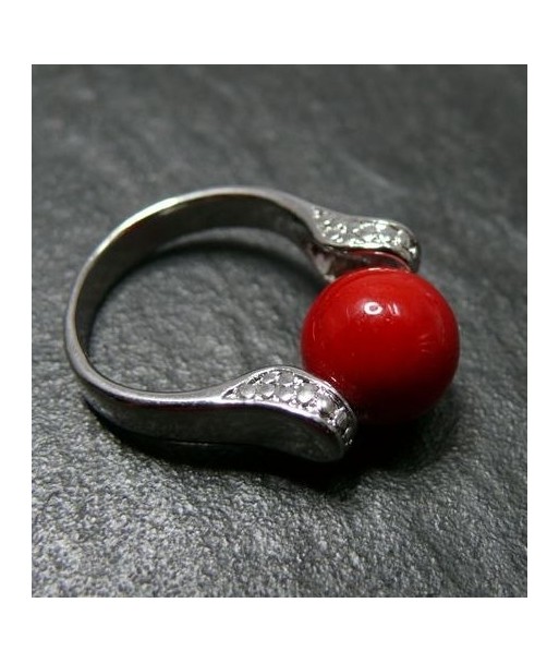 Bague pomme rouge