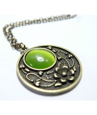 Collier The cat eye Vert