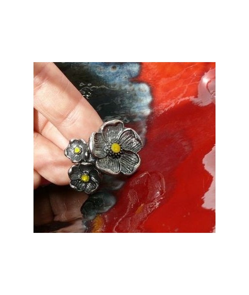 Bague Bouquet de fleur jaune