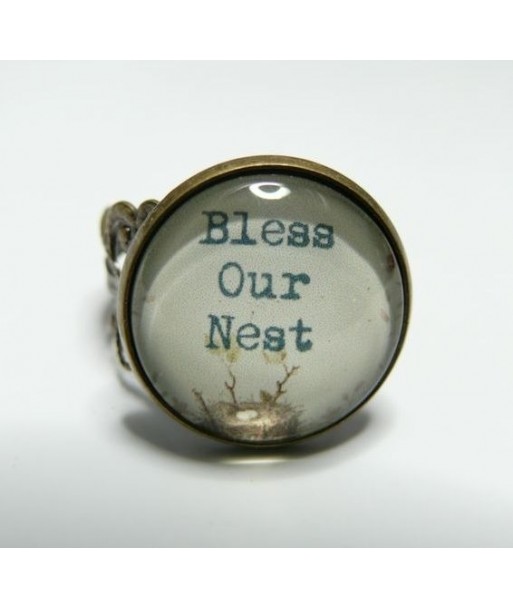 Bague Bless our nest  dentelle bronze