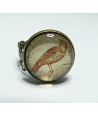 Bague L'oiseau  dentelle bronze
