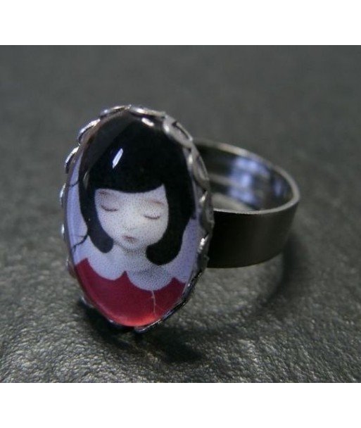 Bague Petite fille modèle  dentelle argent